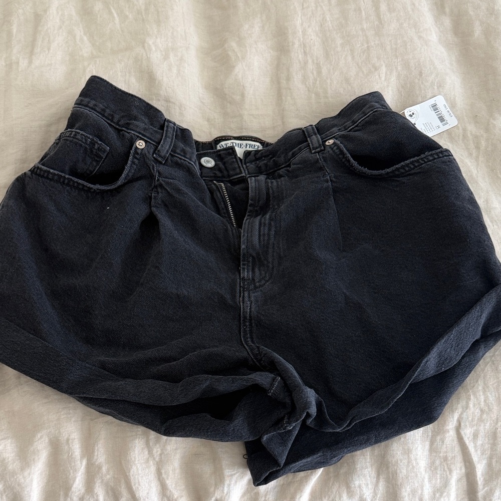 We The Free Dark Denim Jean Shorts